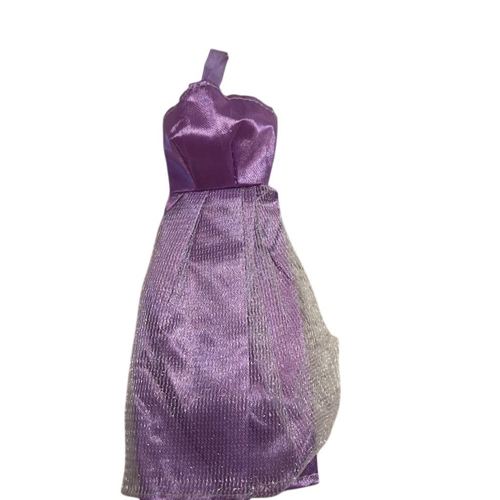 Barbie Purple One-Shoulder Dress for Most Dolls Special Occasion
